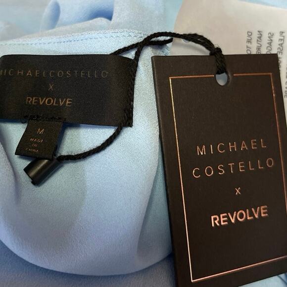 Michael Costello xRevolve Sunny Cutout One Shoulder Mini Dress M - Picture 4 of 9